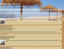 Tablet Screenshot of mazagonbeach.com